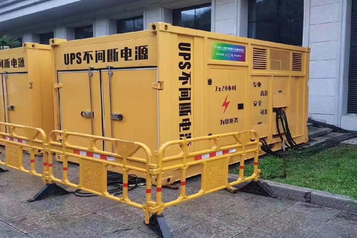 抱罗镇发电机租赁施工现场